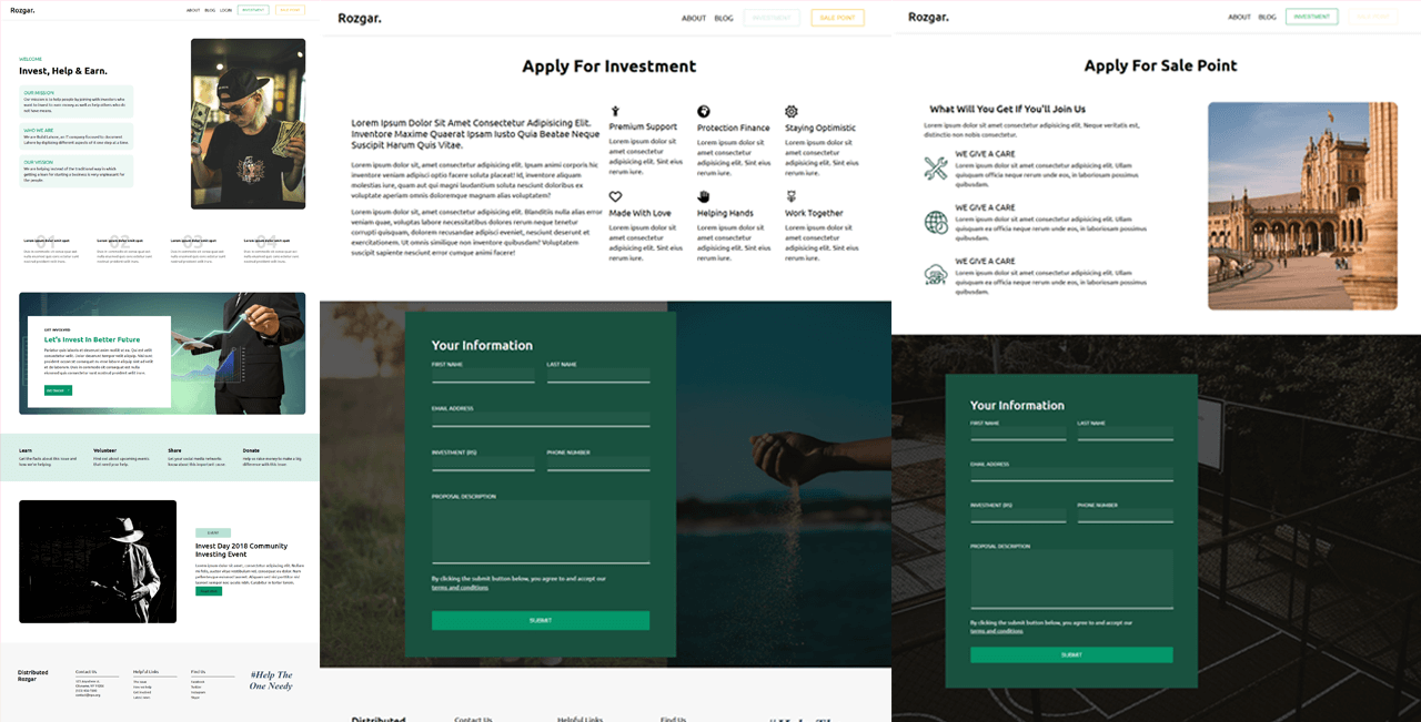 Responsive website design and development project